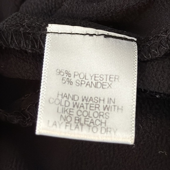 Gibson Nordstrom Ruffle Flounce Hem Short Sleeve Blouse in Black Size XL - Picture 10 of 10